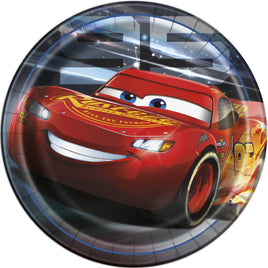 Disney Cars 3 Movie Round 9" Dinner Plates 8ct