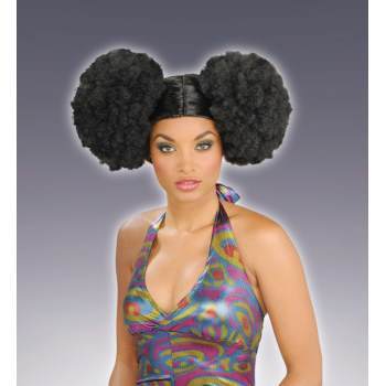 AFRO PUFF WIG BLACK Party Stop