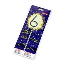 #6 Numeral Sparkler  1ct.