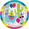 Llama Birthday Round 9" Dinner Plates 8ct