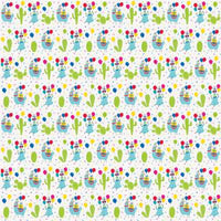 Llama Birthday Gift Wrap 30" x 5 ft  1 CT. 