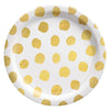 Gold Motifs Metallic Round Plates, 6 3/4"