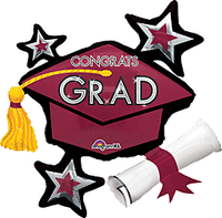 31" CONGRATS GRAD CLUSTER Jumbo Foil Balloon