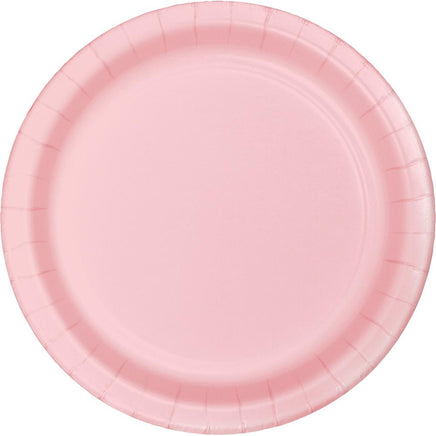 7 in. Classic Pink Dessert Paper Plates 24ct. 