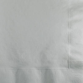 Shimmering Silver Beverage Napkins 50 ct. 