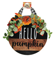 12" Fall Greeting Sign