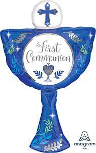 31" COMMUNION DAY BLUE SHAPE