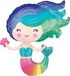 30" COLORFUL MERMAID SHAPE