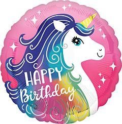 HAPPY BIRTHDAY PINK UNICORN HAPPY BIRTHDAY