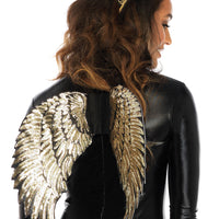 Gold Sequin Wings