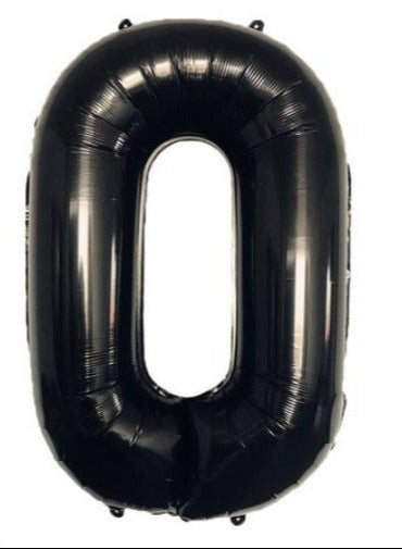 34in Black Number 3 Balloon