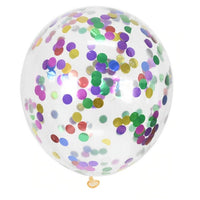 12" Confetti Latex Balloons 4 ct.