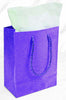 PURPLE DIAMOND GIFT BAG  9" x 7" x 4"