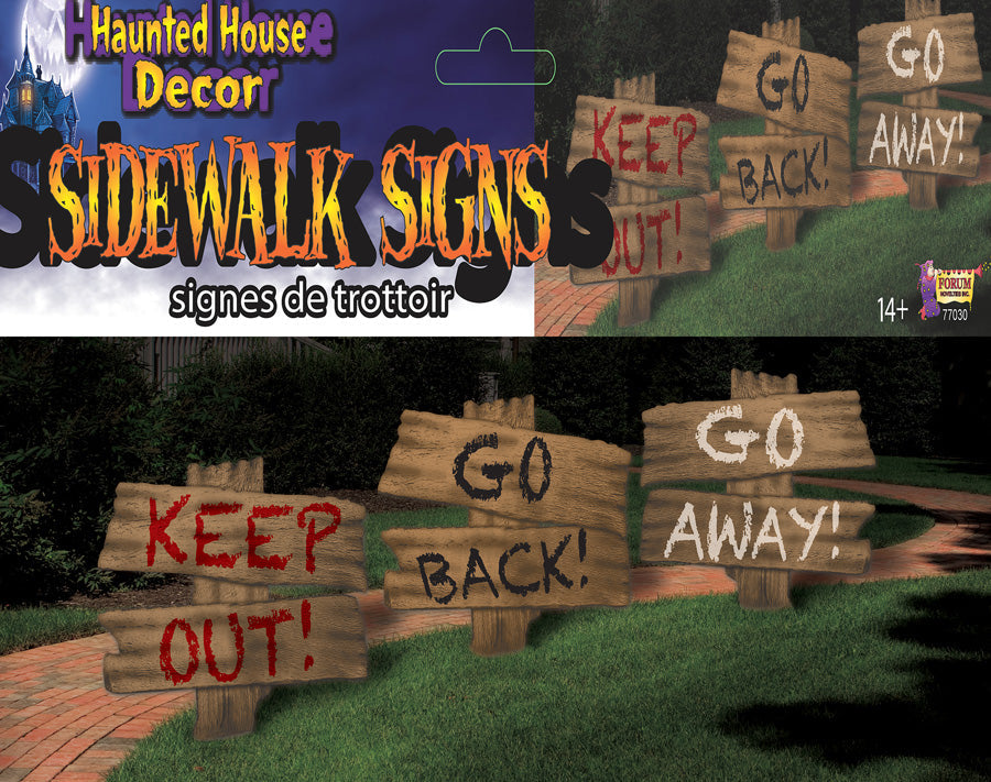 Haunted House Sidewalk Sign Set | Party Stop