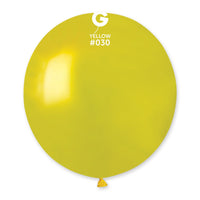 19in. Metallic Gemar Latex Balloons 25ct.