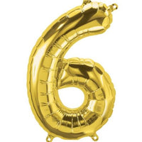 34" GOLD NUMBER MYLAR/FOIL BALLOON