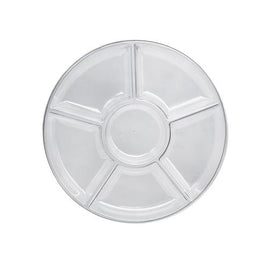 CLEAR 12" Round 5 Sectional Tray 1 CT.