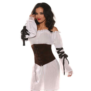 Waistcincher Brown Lace up Front