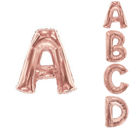 34in Rose Gold Foil Letter Balloon 