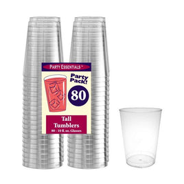 10 oz. CLEAR TUMBLERS  80 Ct.