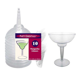 12 oz. 2 pc. Margarita Glasses - Clear 10 Ct.