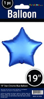 19"  CHROME MYLAR STAR