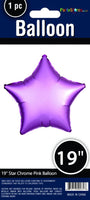 19"  CHROME MYLAR STAR