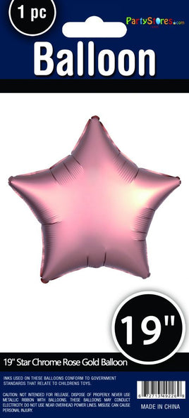 19"  CHROME MYLAR STAR